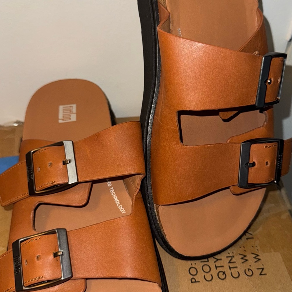 Fitflop Tan Leather Sandals